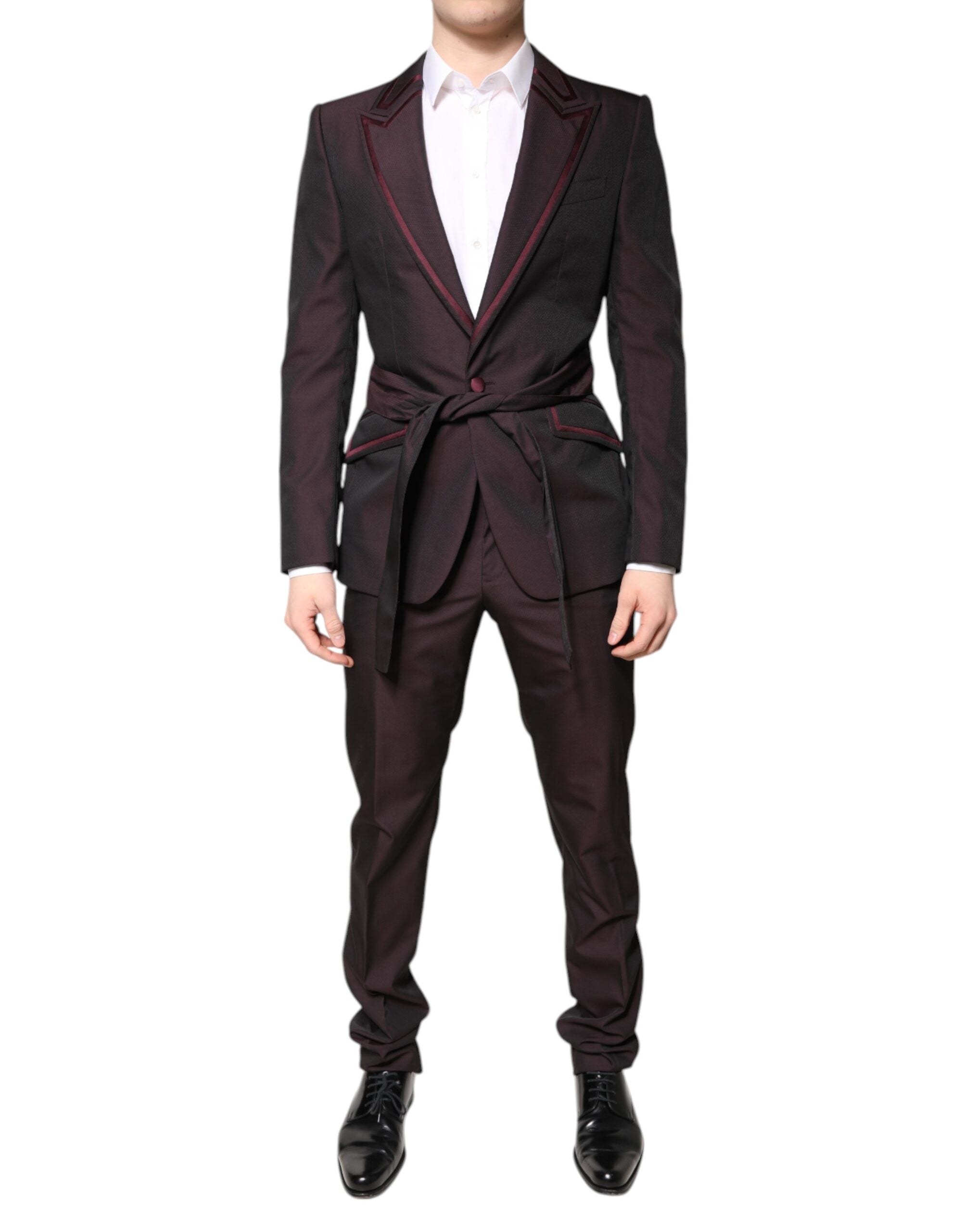 Dolce & Gabbana Chestnut Brown Single-Breasted Formal 2-Piece Suit