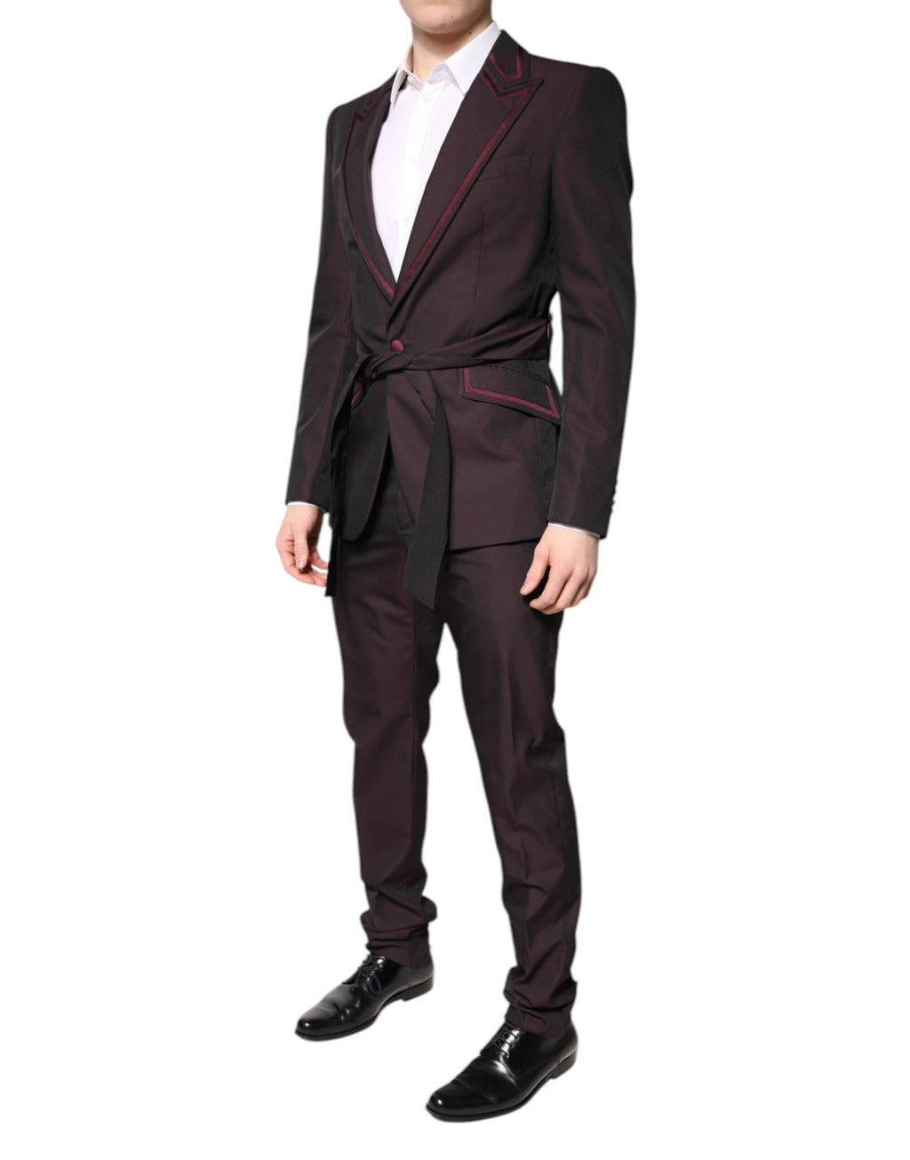 Dolce & Gabbana Chestnut Brown Single-Breasted Formal 2-Piece Suit