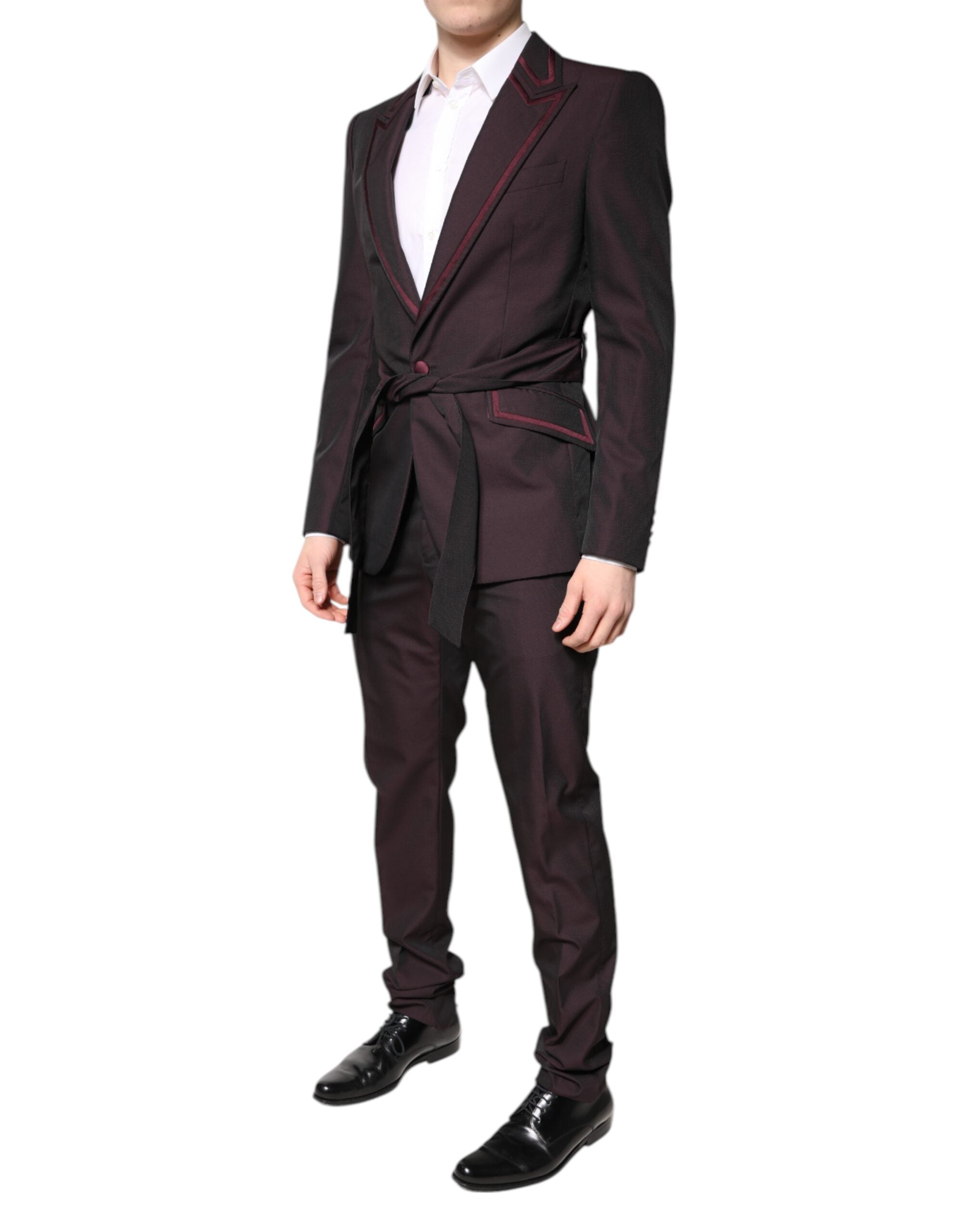 Dolce & Gabbana Chestnut Brown Single-Breasted Formal 2-Piece Suit