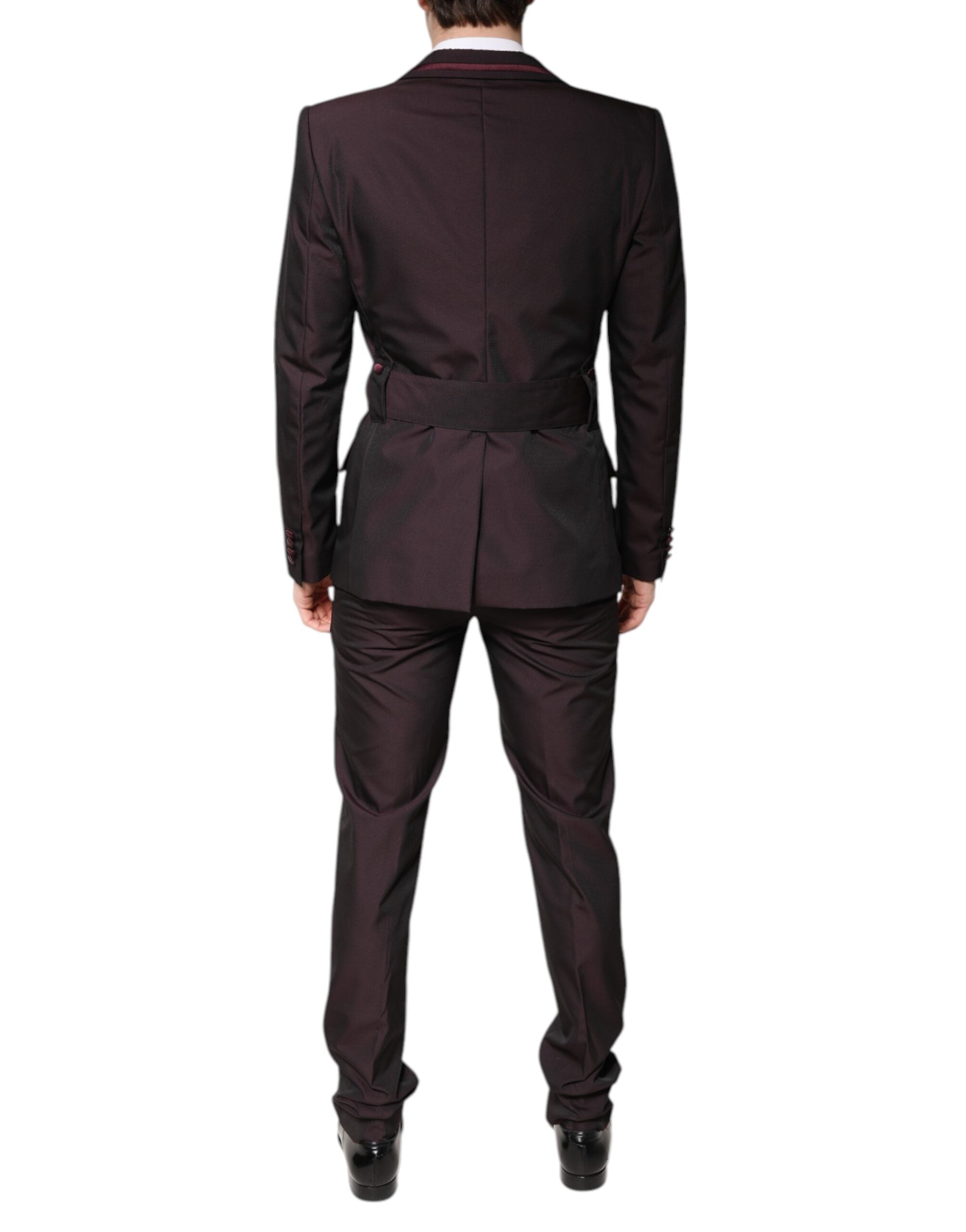 Dolce & Gabbana Chestnut Brown Single-Breasted Formal 2-Piece Suit