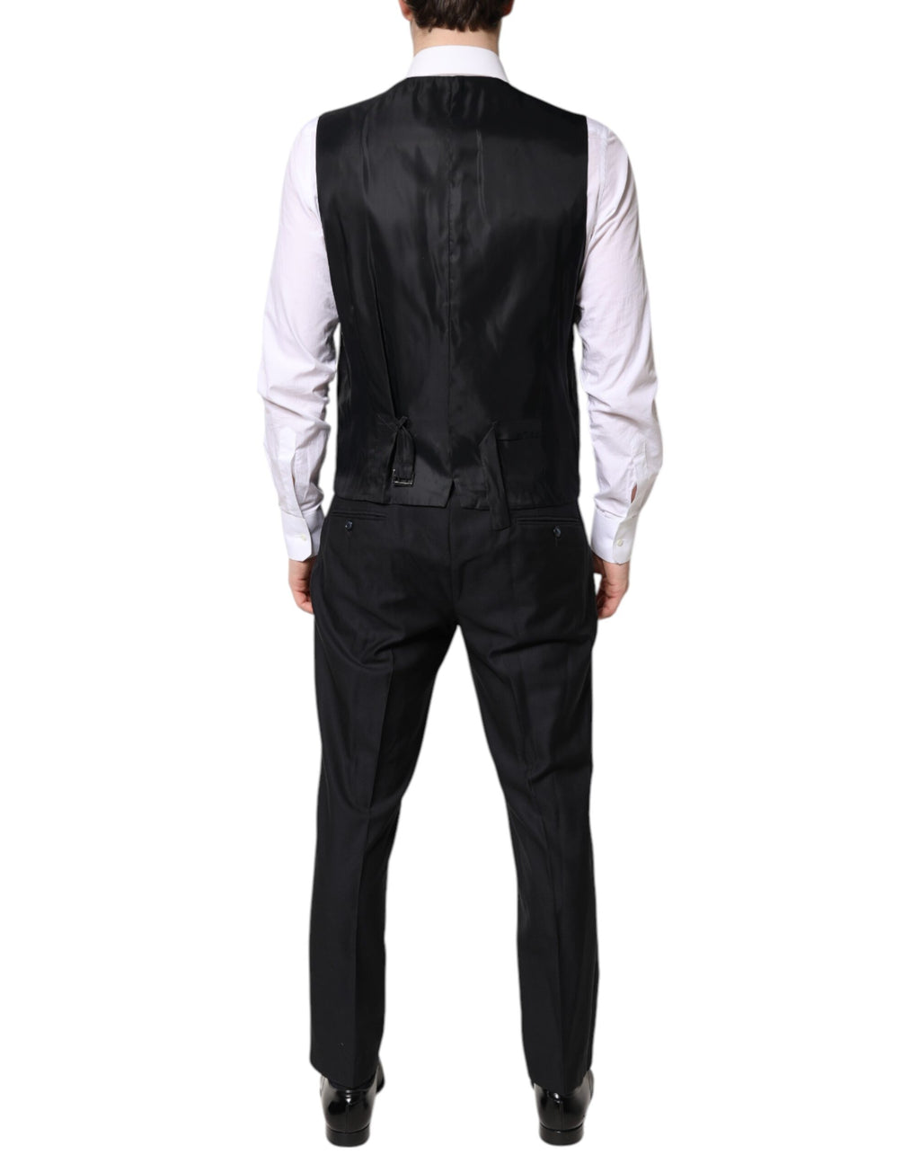 Dolce & Gabbana Black Double-Breasted Formal 3-Piece Suit