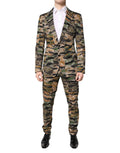 Dolce & Gabbana Multicolor TAORMINA Einreihiger 2-teiliger Anzug