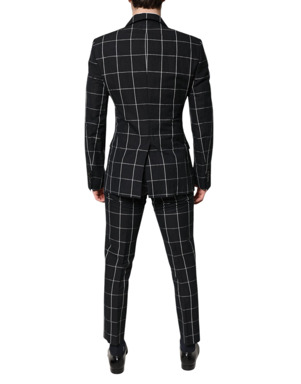 Dolce & Gabbana Black TAORMINA Double-Breasted 2 Piece Suit