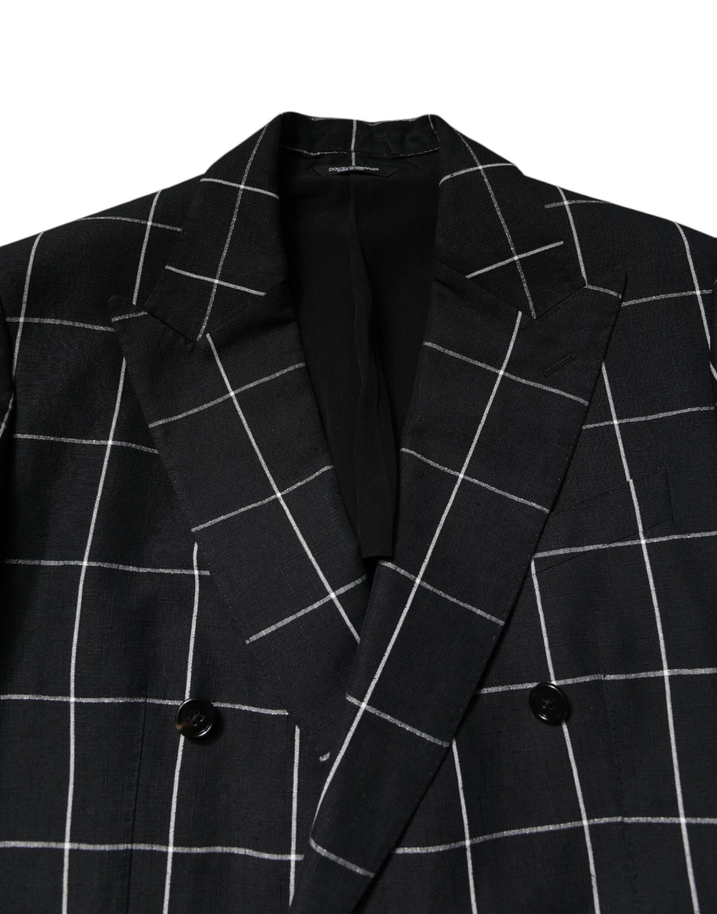 Dolce & Gabbana Black TAORMINA Double-Breasted 2 Piece Suit