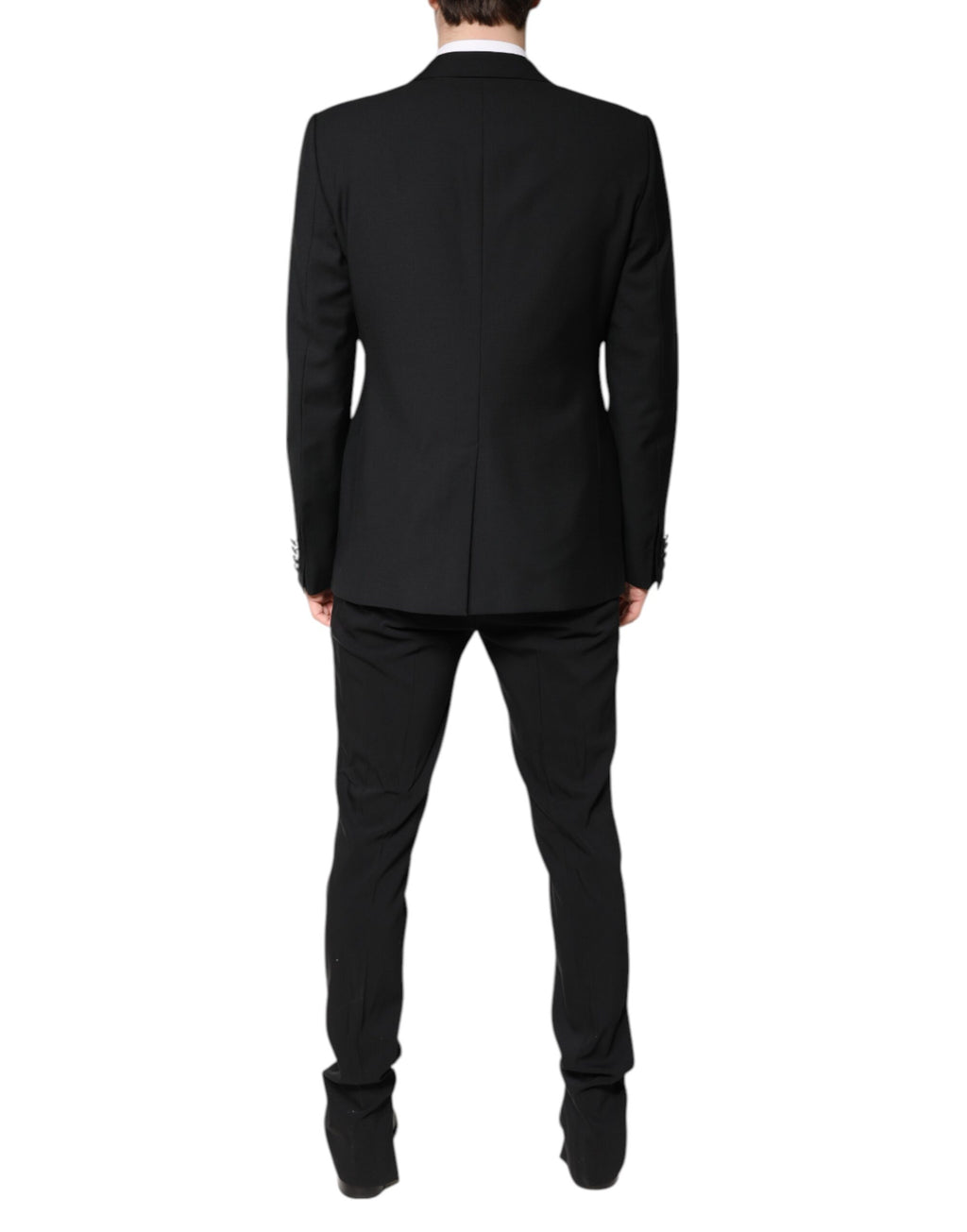 Dolce & Gabbana Black Single-Breasted 2-Piece Wool Suit