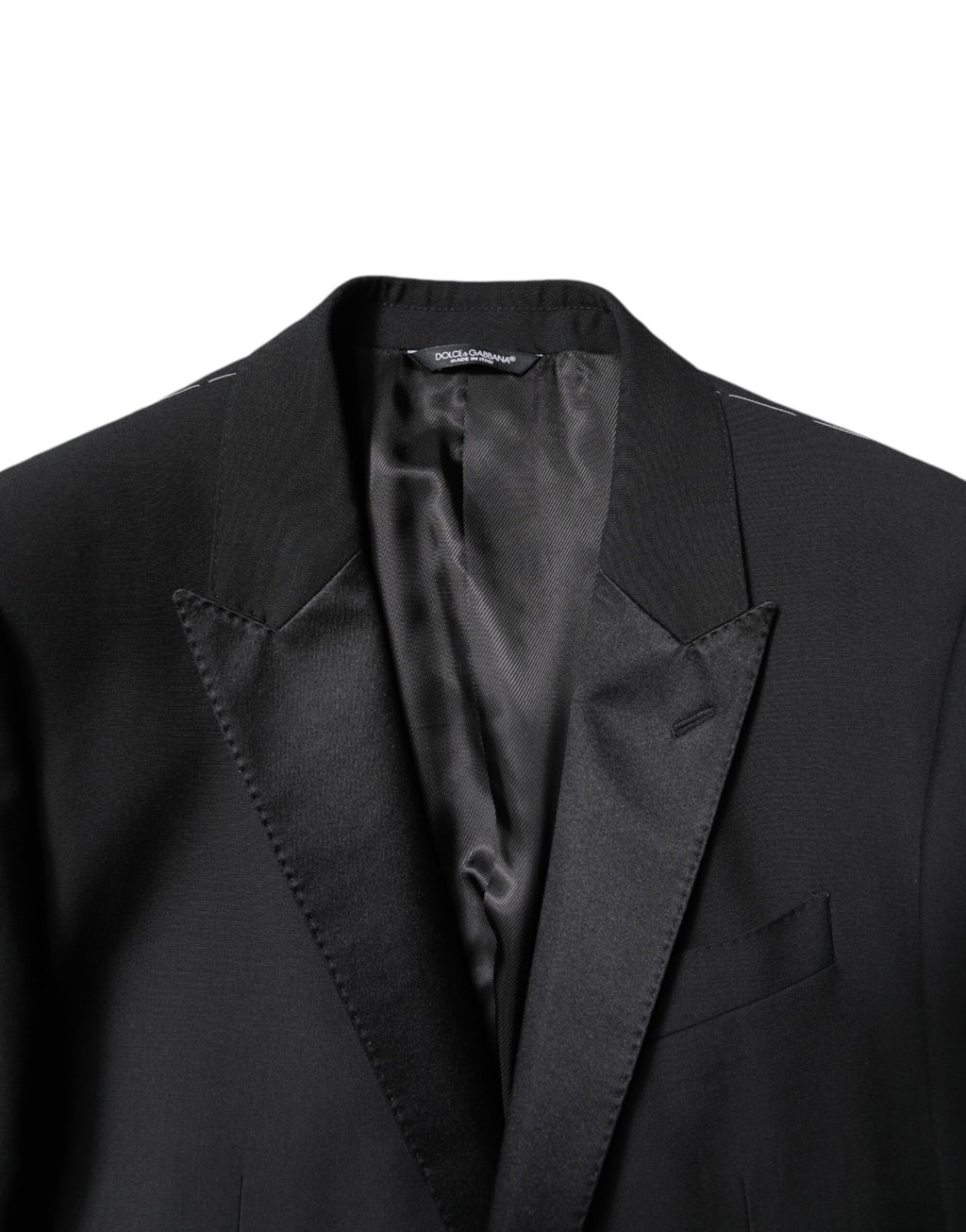 Dolce & Gabbana Black Single-Breasted 2-Piece Wool Suit