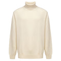 Cruciani White Cashmere Roll Neck Sweater