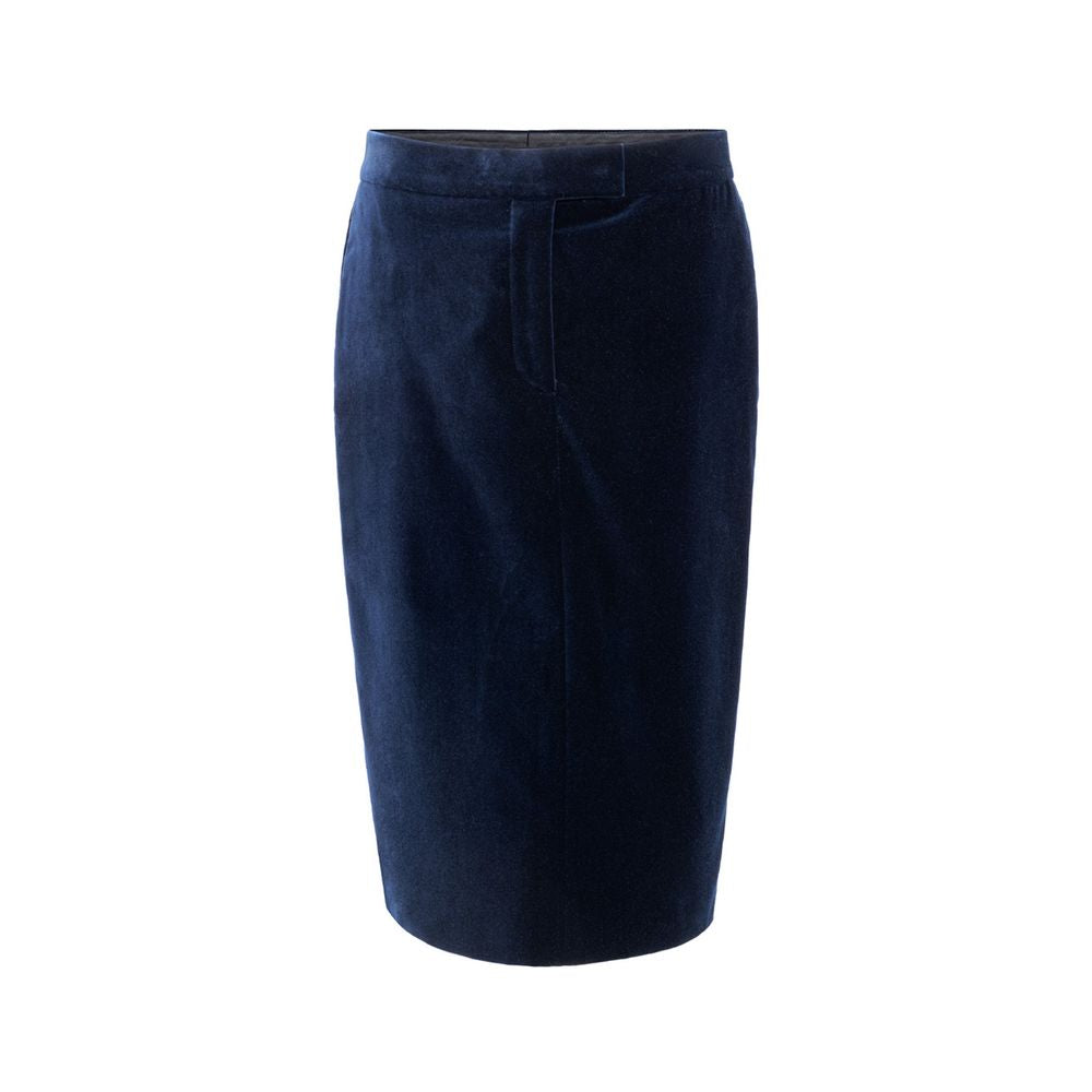 Tom Ford Blaue Baumwoll-Midi-Rock