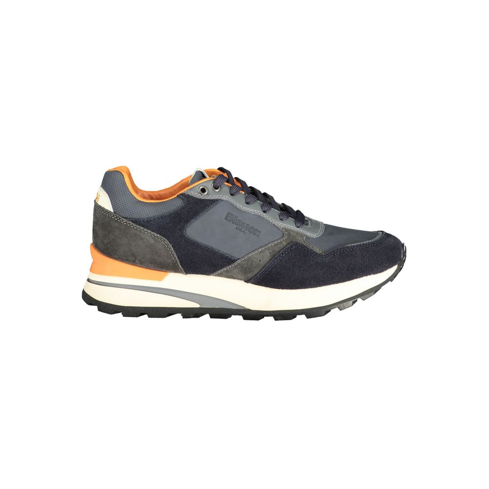 Blue polyester sneaker