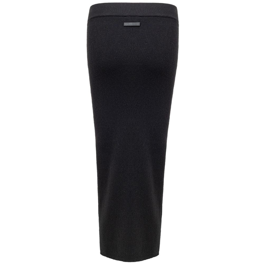 Tom Ford Schwarzer Kaschmir-Midirock