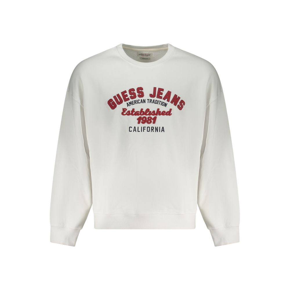 Guess Jeans Cotton Sweatshirt in White