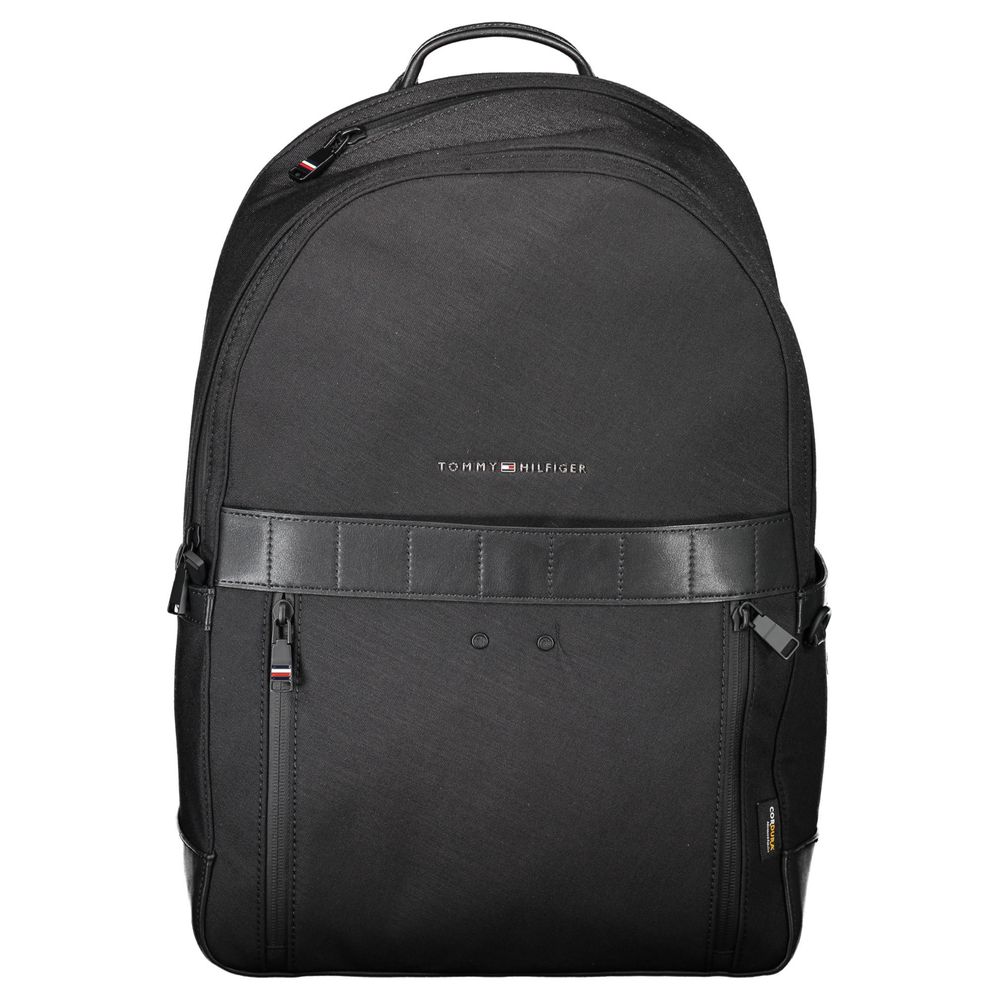 Tommy Hilfiger Men's Black Nylon Backpack