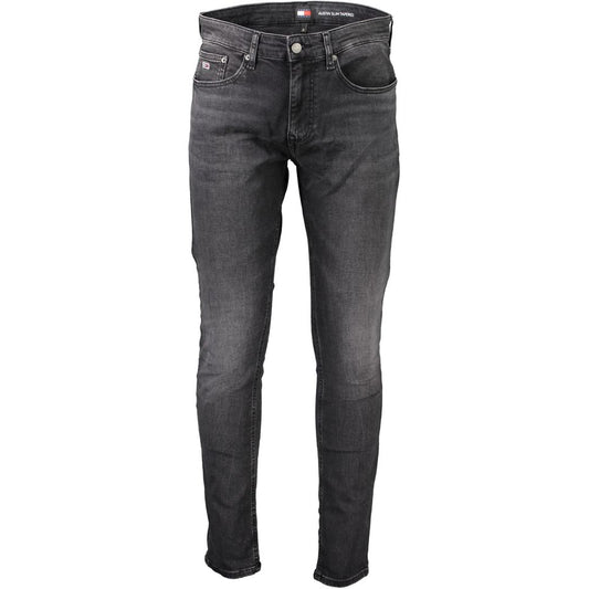 Tommy Hilfiger Schwarze Cotton Slim Herren Jeans