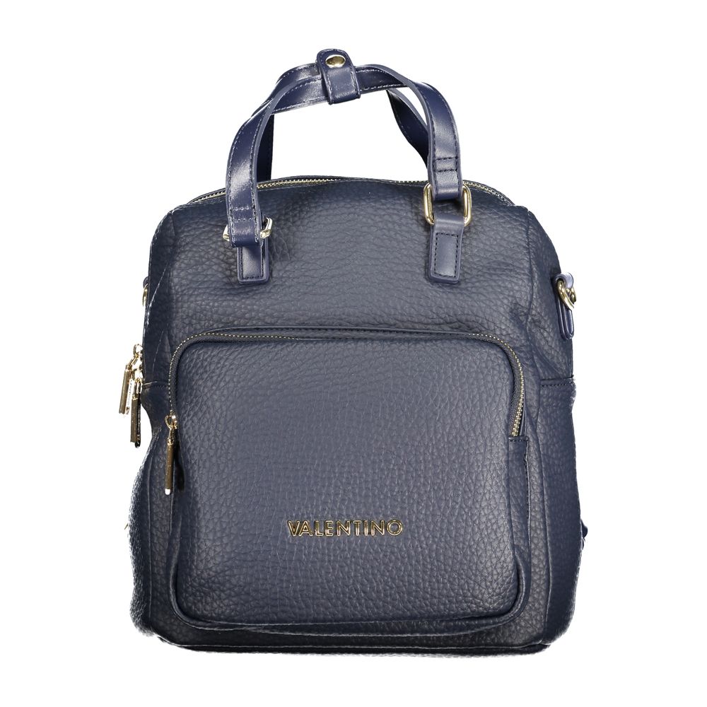 Mario Valentino Blauer Polyethylen-Rucksack