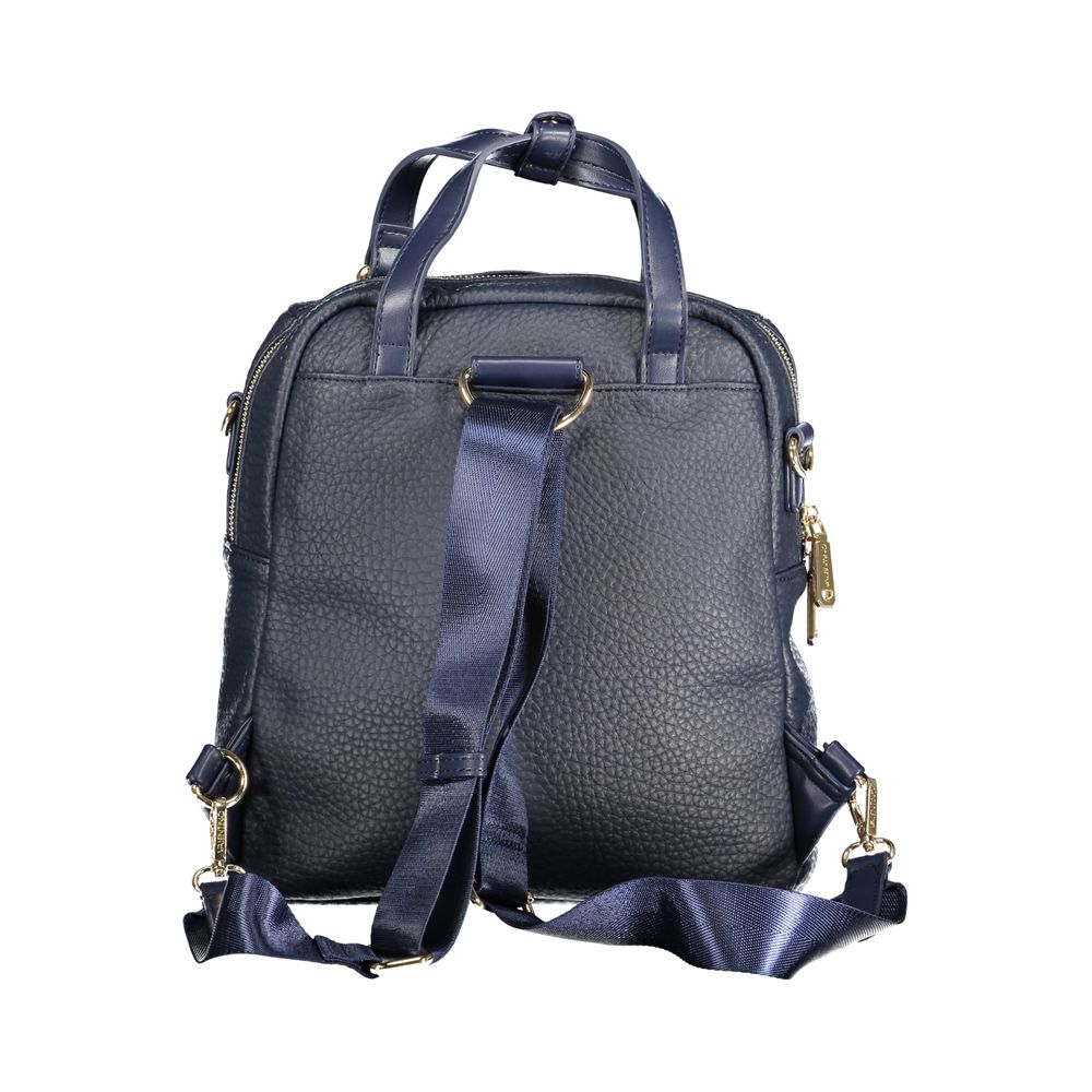 Mario Valentino Blauer Polyethylen-Rucksack