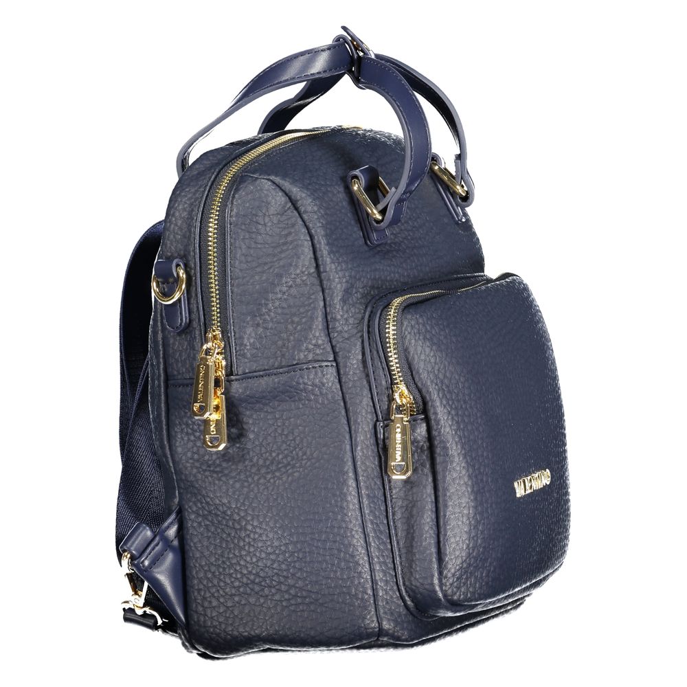 Mario Valentino Blauer Polyethylen-Rucksack