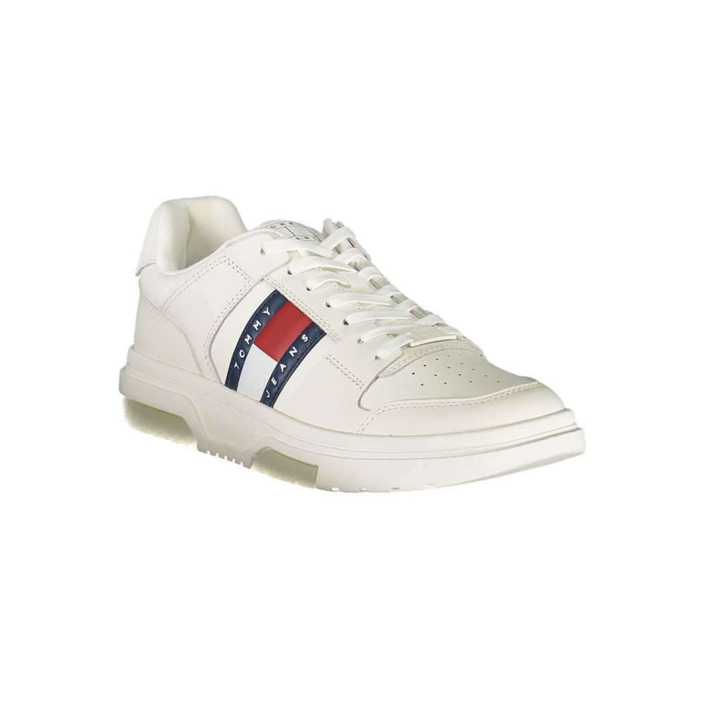 Tommy Hilfiger Weißer Herren-Sneaker aus Polyurethan