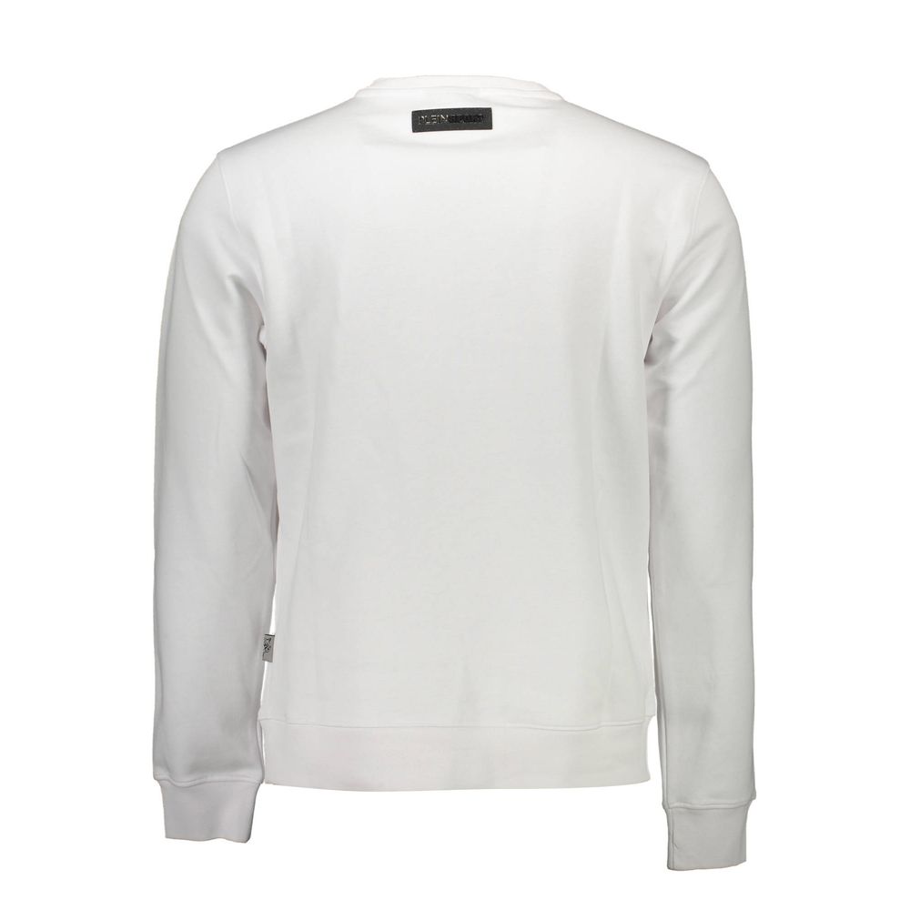 Plein Sport Cotton Sweatshirt in White