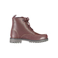 U.S. POLO ASSN. Rote Leder-Knöchelstiefel