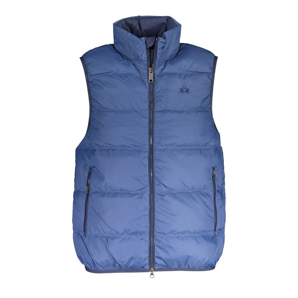 La Martina Sleeveless Polyamide Jacket in Blue