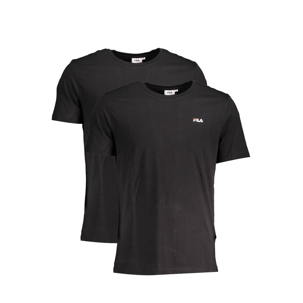 Fila Schwarz Baumwolle Männer TShirt