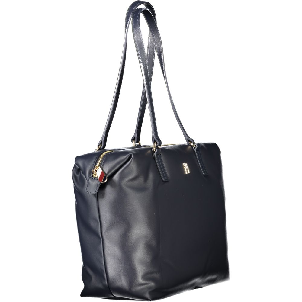 Tommy Hilfiger Blaue Polyester Handtasche
