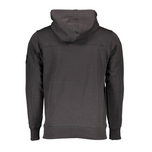 Calvin Klein Schwarzer Baumwollpullover für Männer mit Kapuze