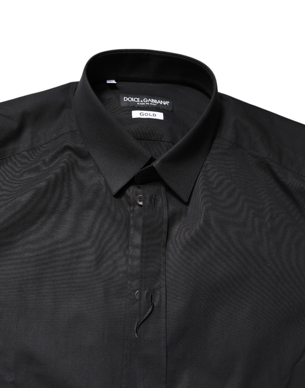 Dolce & Gabbana Black GOLD Long Sleeve Cotton Shirt
