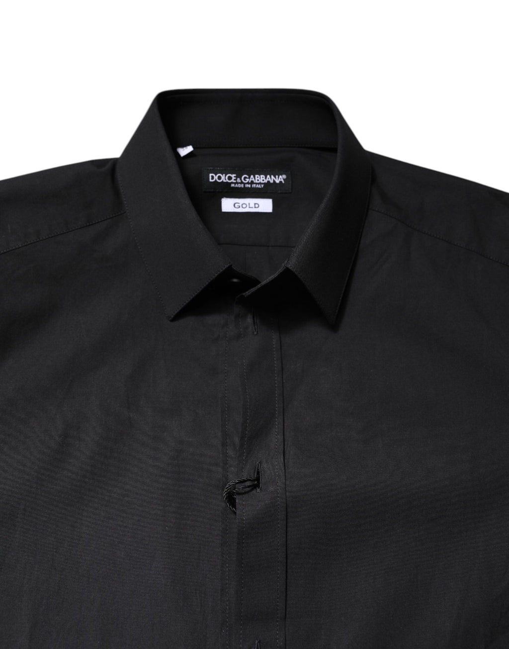 Dolce & Gabbana Black GOLD Cotton Formal Shirt