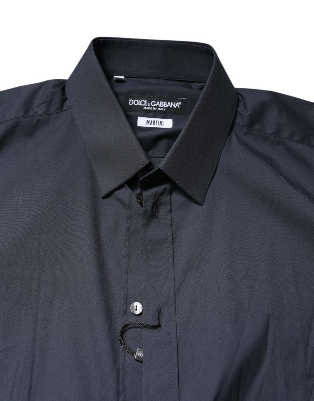 Dolce & Gabbana Dark Blue MARTINI Cotton Formal Shirt