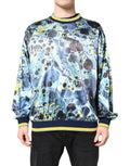 Dolce & Gabbana Multicolor Marble Print Men's Pullover Sweater