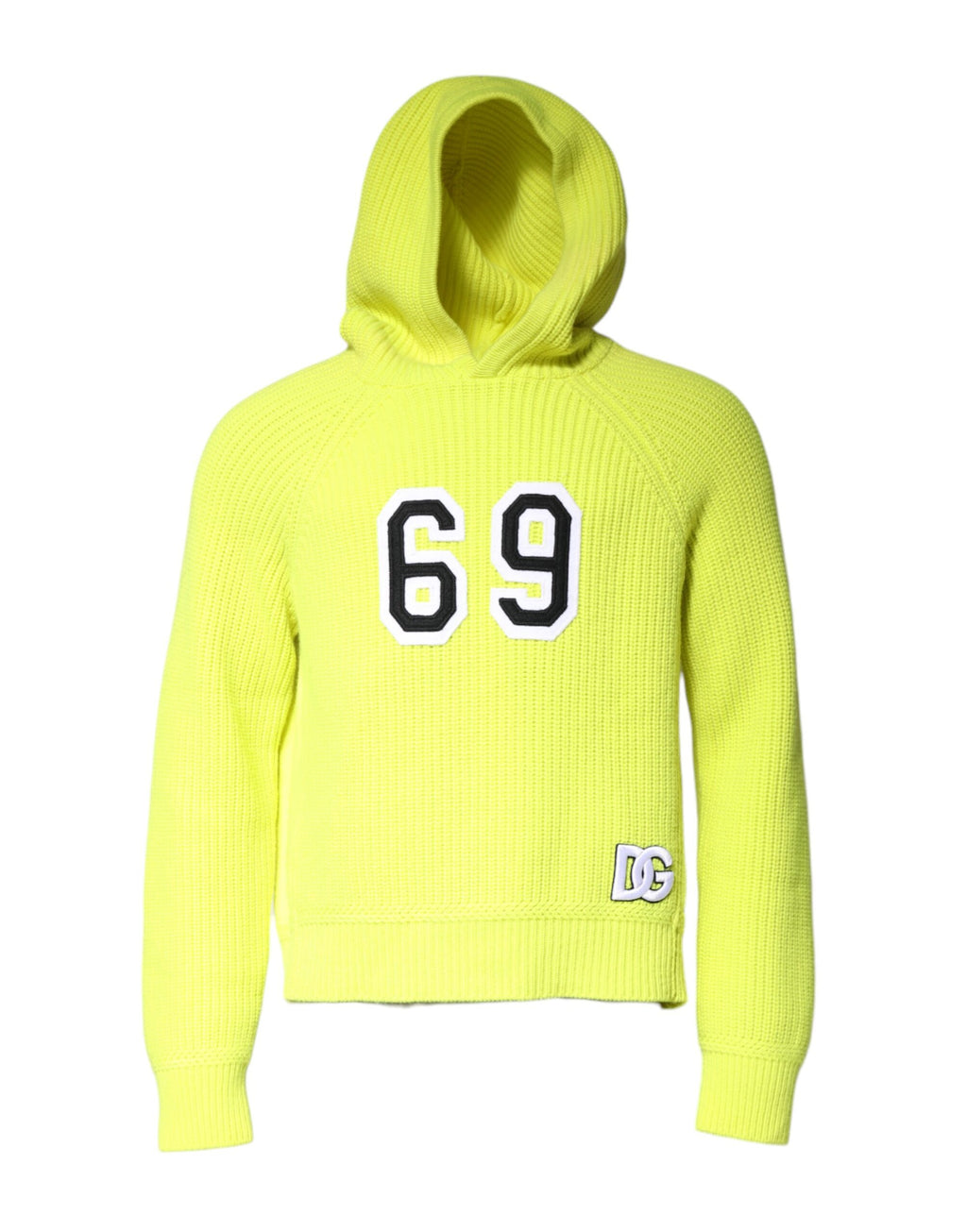 Dolce & Gabbana Green 69 Knit Hooded Men's Sweater Pullover