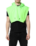 Dolce & Gabbana Green Polyester Sportswear Hoodie
