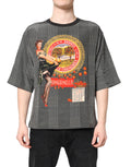 Dolce & Gabbana Black and White Graphic Print Short-Sleeve T-Shirt