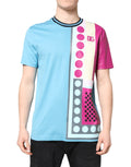 Dolce & Gabbana Multicolor Printed Logo Short-Sleeve T-Shirt