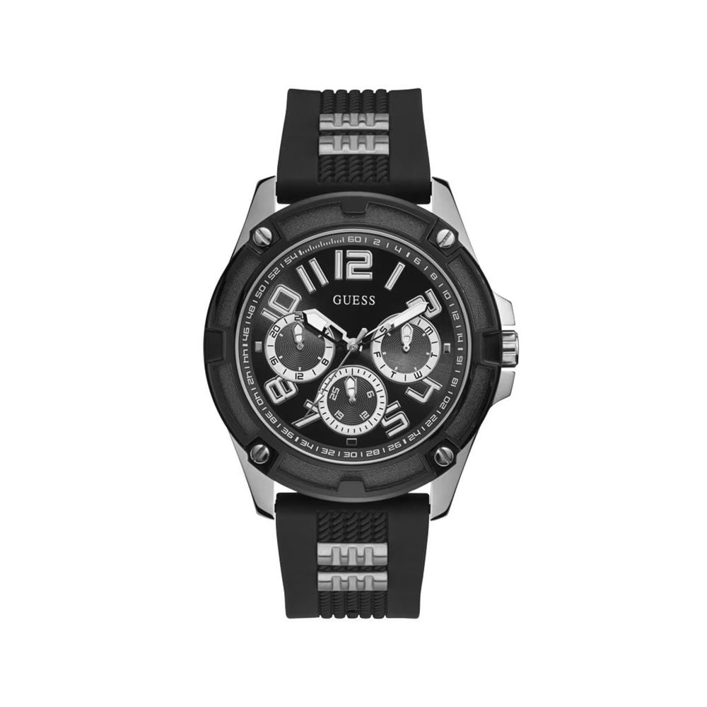 Guess Schwarze synthetische Sportuhr