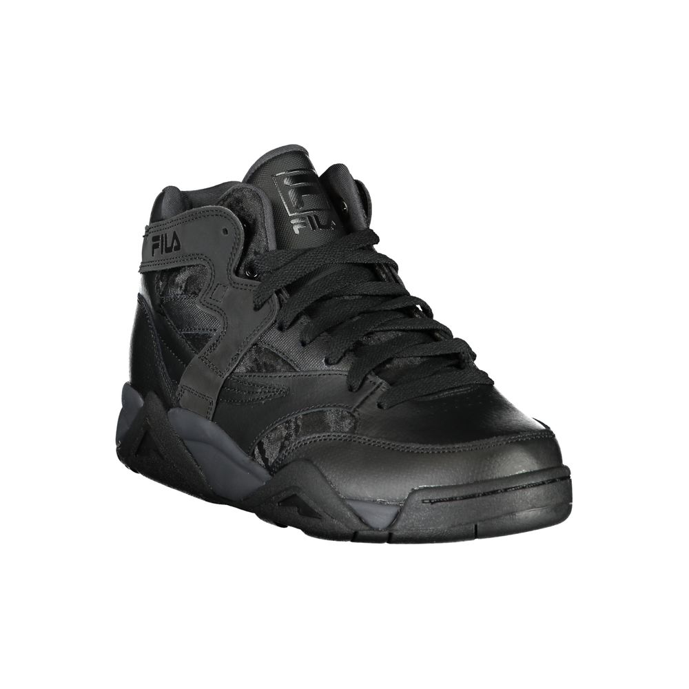 Fila Sporty High-Top Sneakers with Contrasting Details