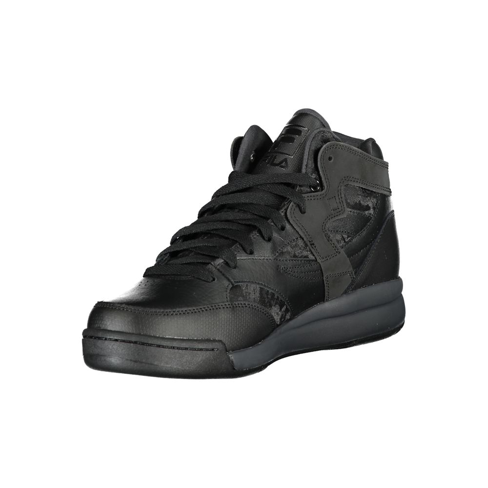Fila Sporty High-Top Sneakers with Contrasting Details