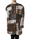 Dolce & Gabbana Multicolor Patchwork Button-Up Jacket