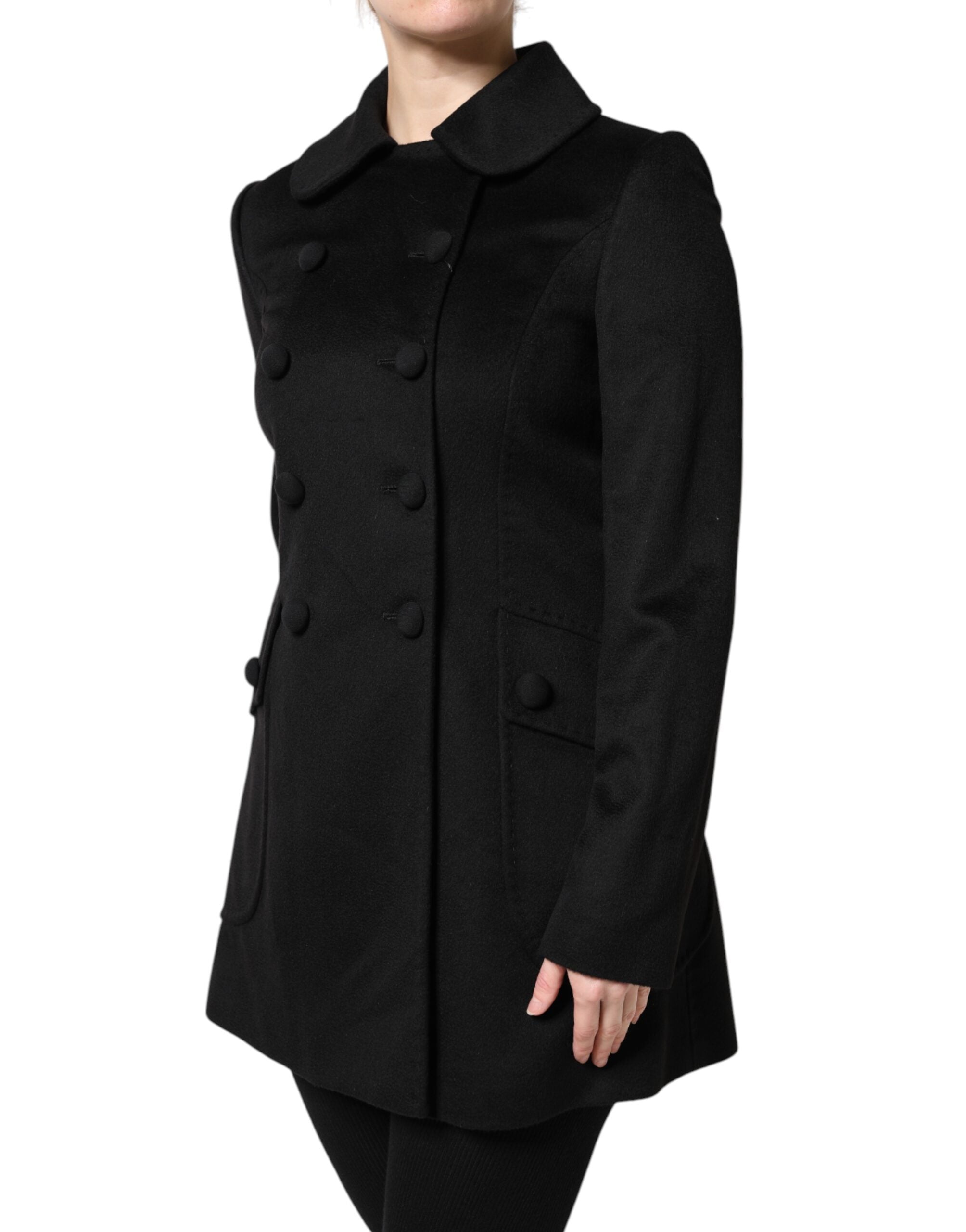 Dolce & Gabbana Black Sartoria Italiano Wool Blazer Jacket