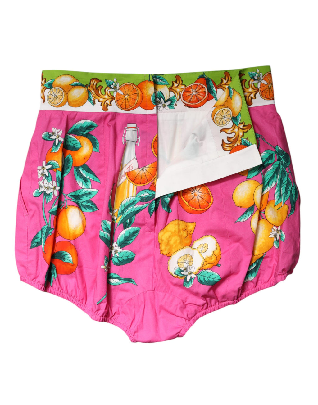 Dolce & Gabbana Pink Floral High-Waisted Hot Pants Shorts