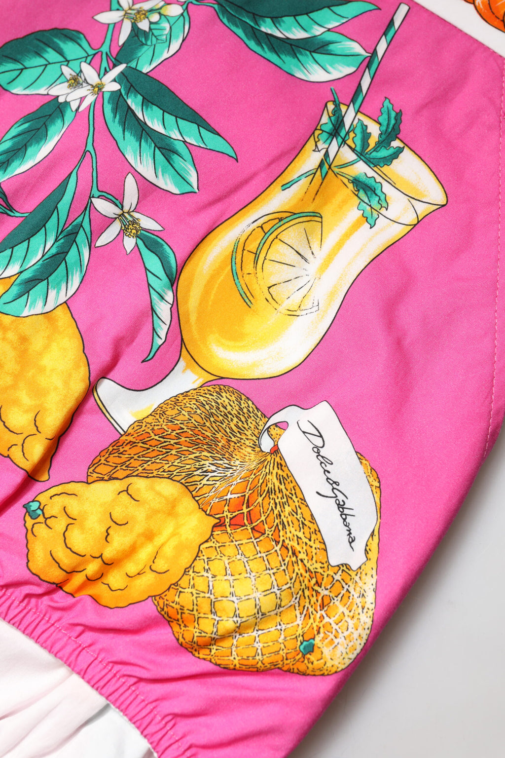 Dolce & Gabbana Pink Floral High-Waisted Hot Pants Shorts