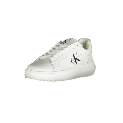 Calvin Klein Weißer Polyester Damen Sneaker