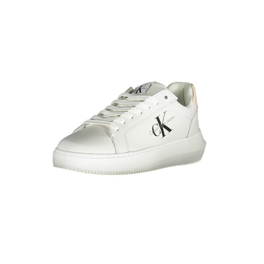 Calvin Klein Weißer Polyester Damen Sneaker