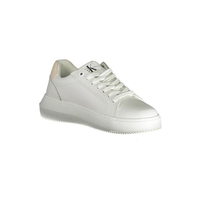 Calvin Klein Weißer Polyester Damen Sneaker