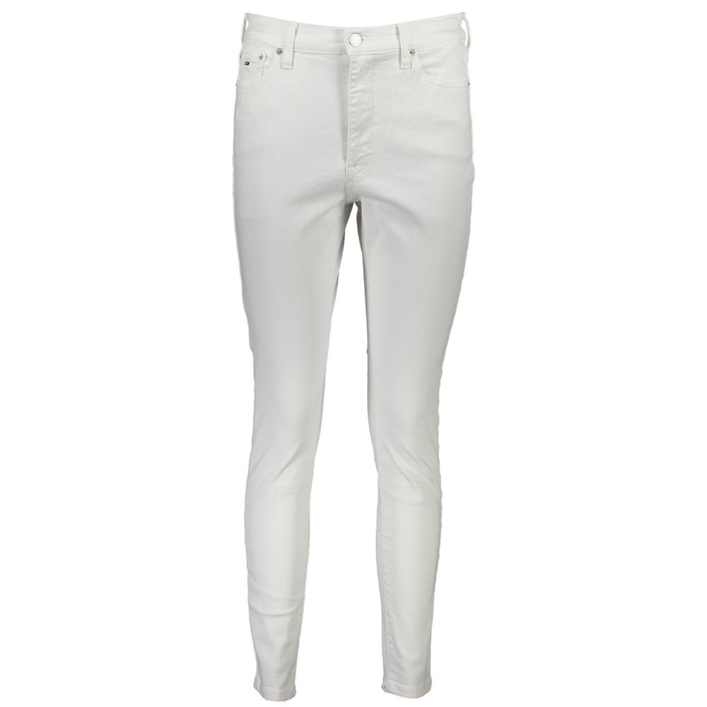 Tommy Hilfiger White Denim Cotton Jeans