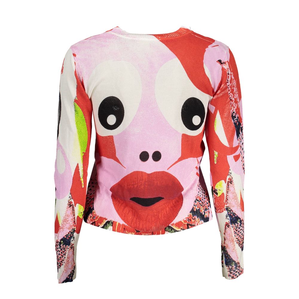 Desigual Pink Viscose Women's Sweater