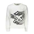 Cavalli Class Baumwoll-Sweatshirt in Weiß