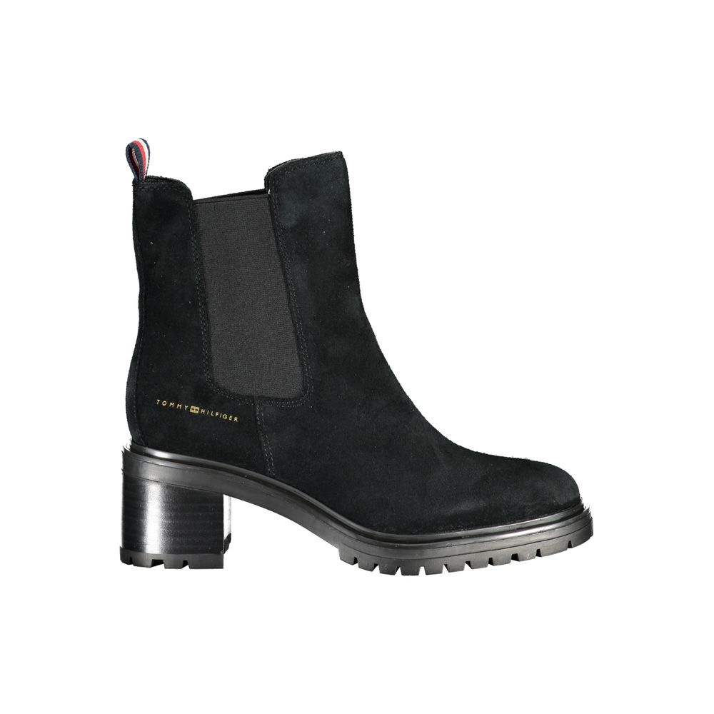 Tommy Hilfiger Schwarzer Leder Damenstiefel