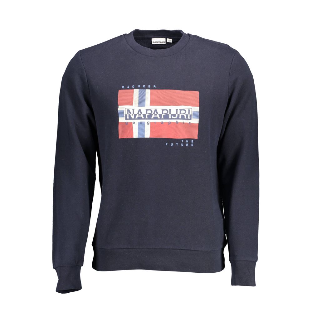 Napapijri Blue Cotton Jumper for Men